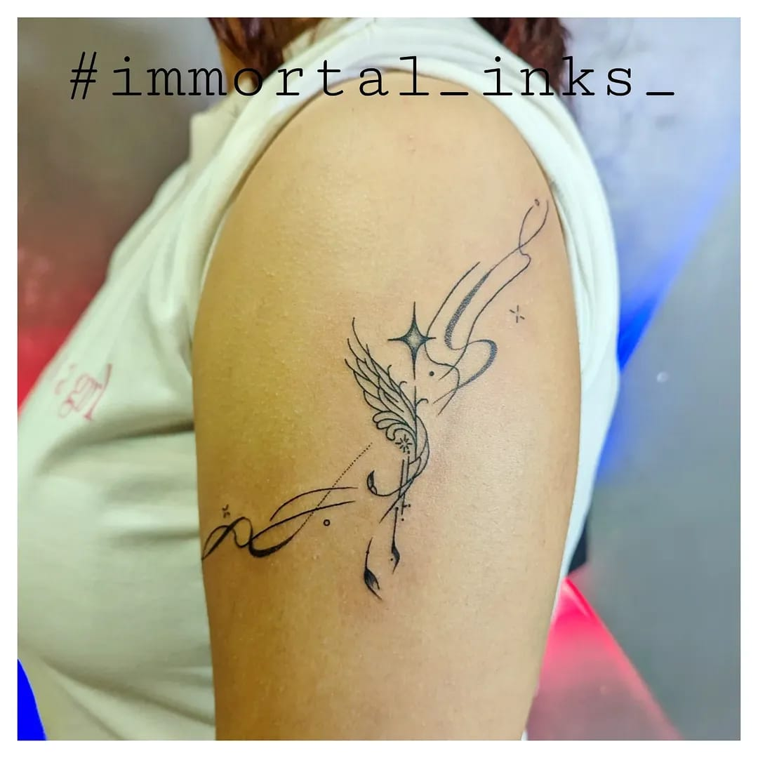 Minimal tattoo by Agustin