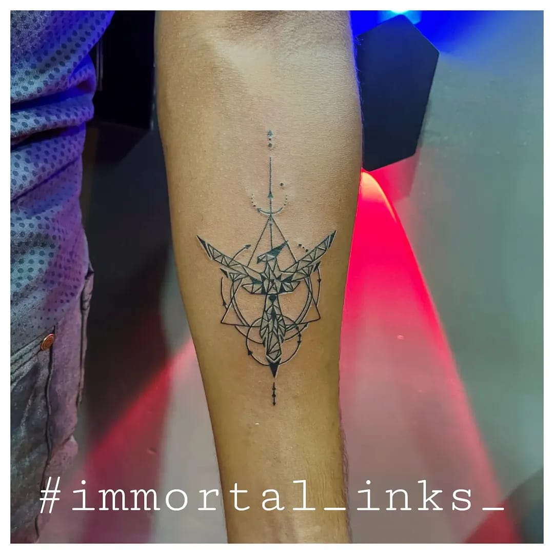 Minimal tattoo by Agustin
